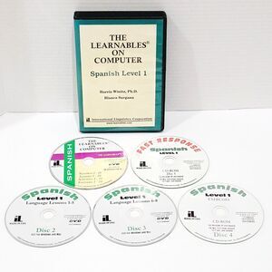The Learnables On Computer Spanish Level  1 One On DVD and CD-ROM Harris Winitz